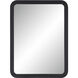 Nolana 40 X 30 inch Textured Matte Black Wall Mirror