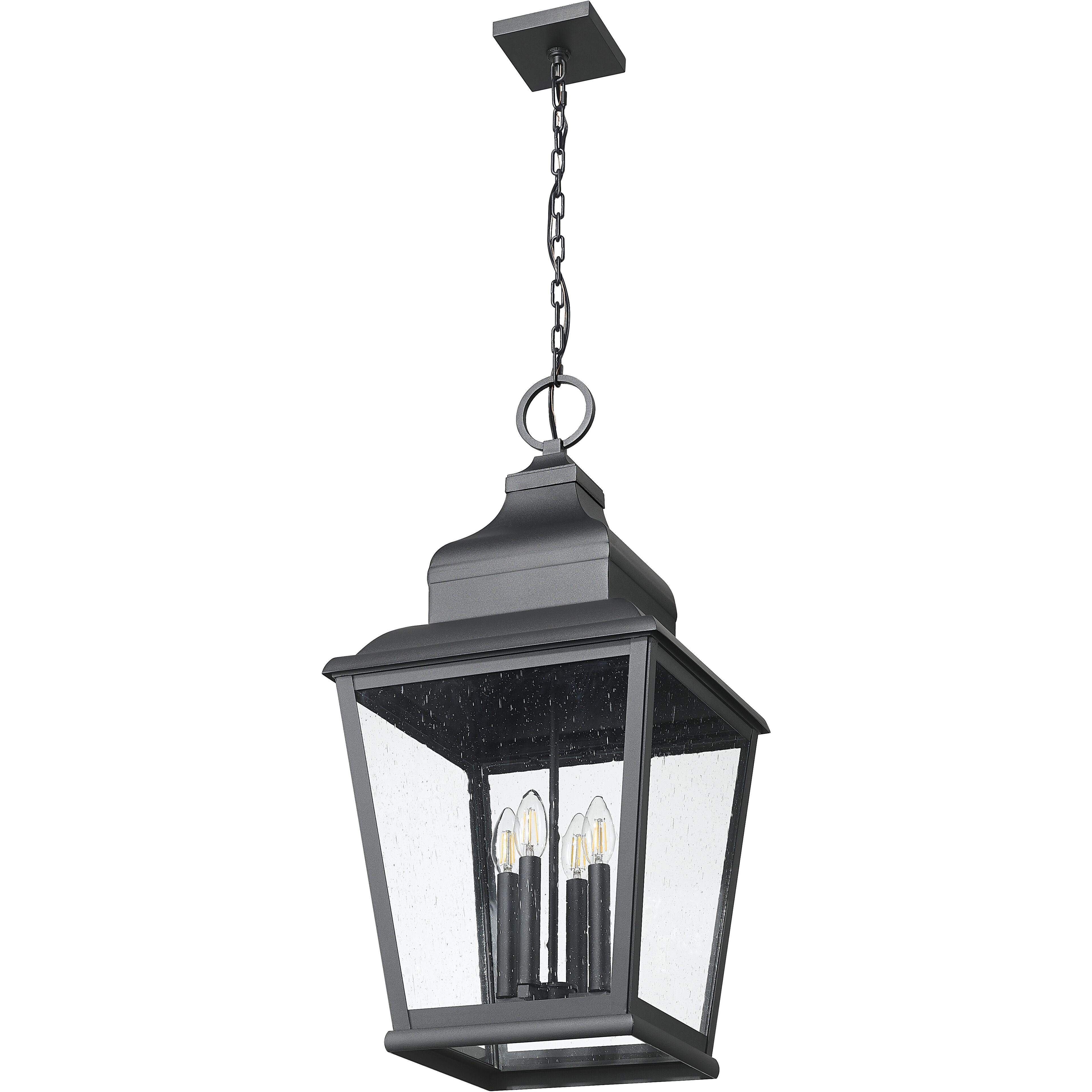 Raphael 4 Light 14 inch Sand Black Outdoor Chain Mount Ceiling Fixture in Soft Sand Black