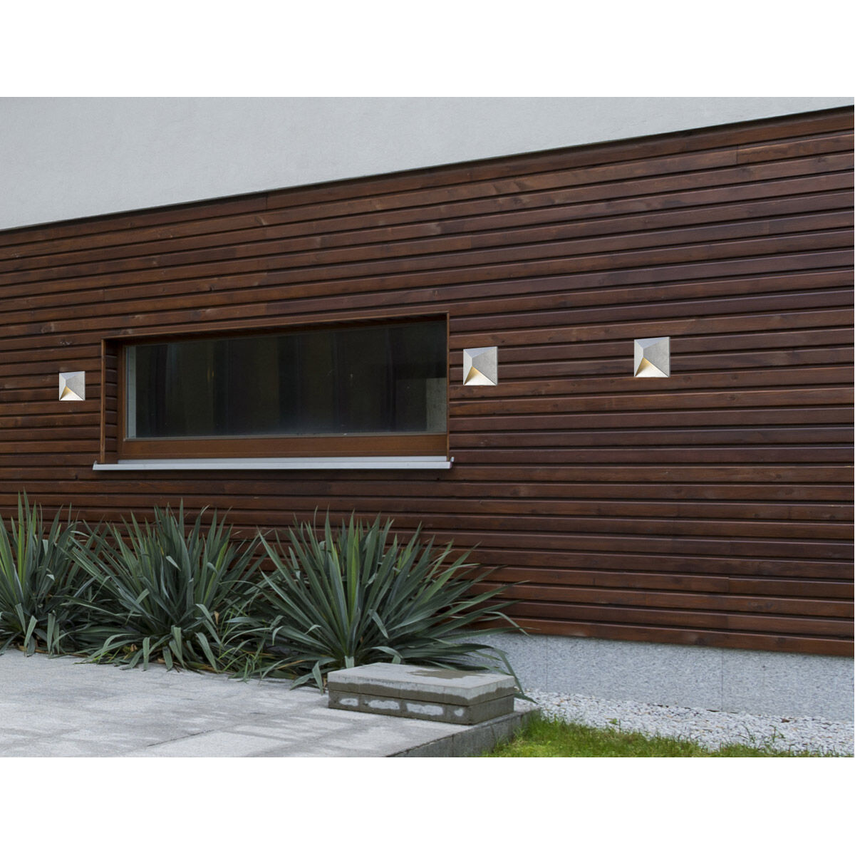 Olympos LED 8 inch Silver Outdoor Wall Sconce