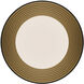 Gaston LED 17.8 inch Black Gold Flush Mount Ceiling Light in Black Gold Leaf, dweLED