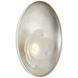 Barbara Barry Petaluma LED 10.5 inch Matte White and Burnished Silver Leaf ADA Reflector Sconce Wall Light