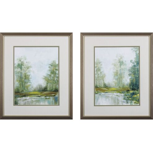 Landscapes Collection Green Framed Art