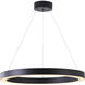 Canada LED 33.4 inch Matte Black Chandelier Ceiling Light