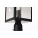 Rock Creek 1 Light 19.25 inch Textured Black Outdoor Post Mount