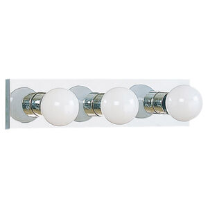 Center Stage 3 Light 18 inch Chrome Bath Vanity Wall Sconce Wall Light