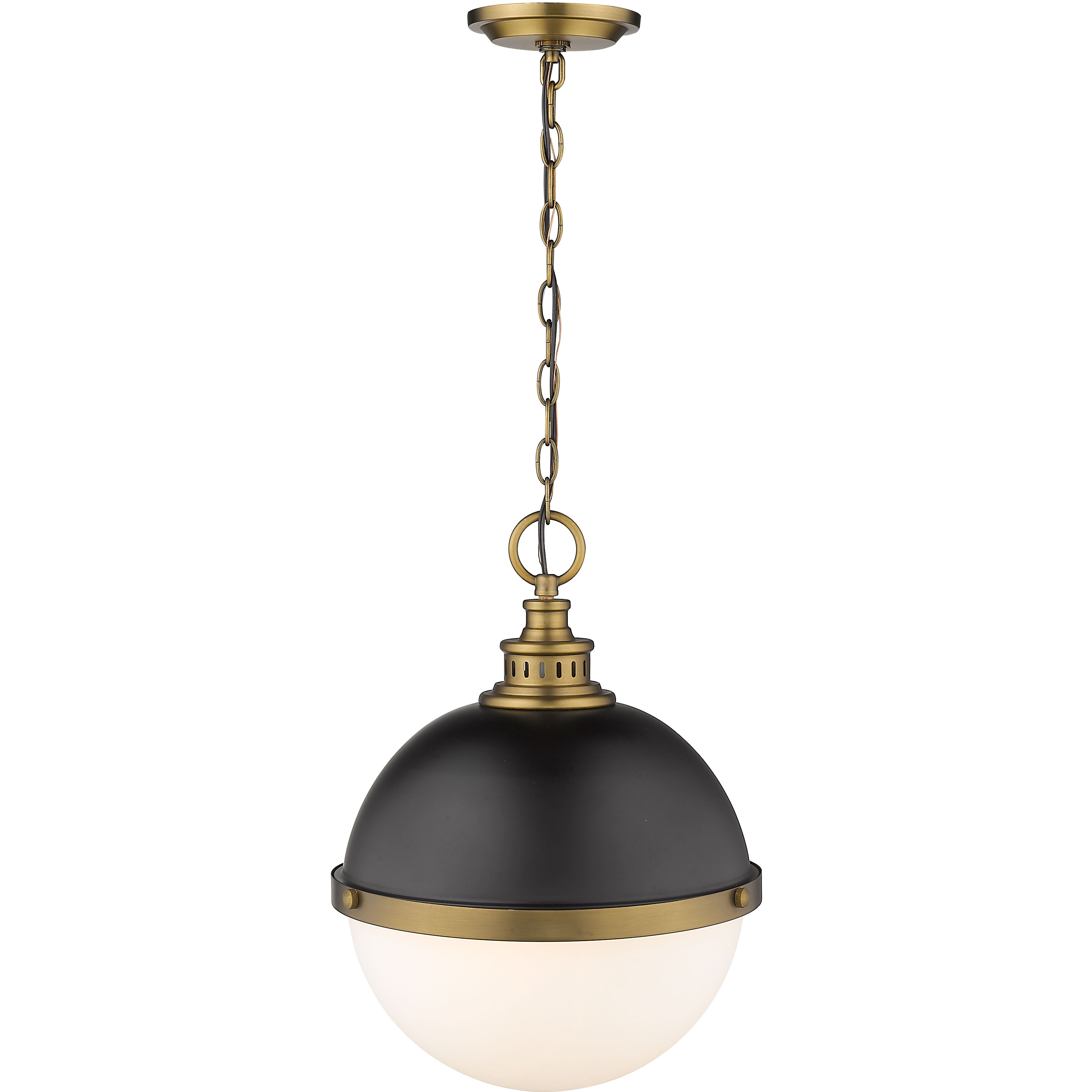 Peyton 2 Light 14.75 inch Matte Black and Factory Bronze Pendant Ceiling Light