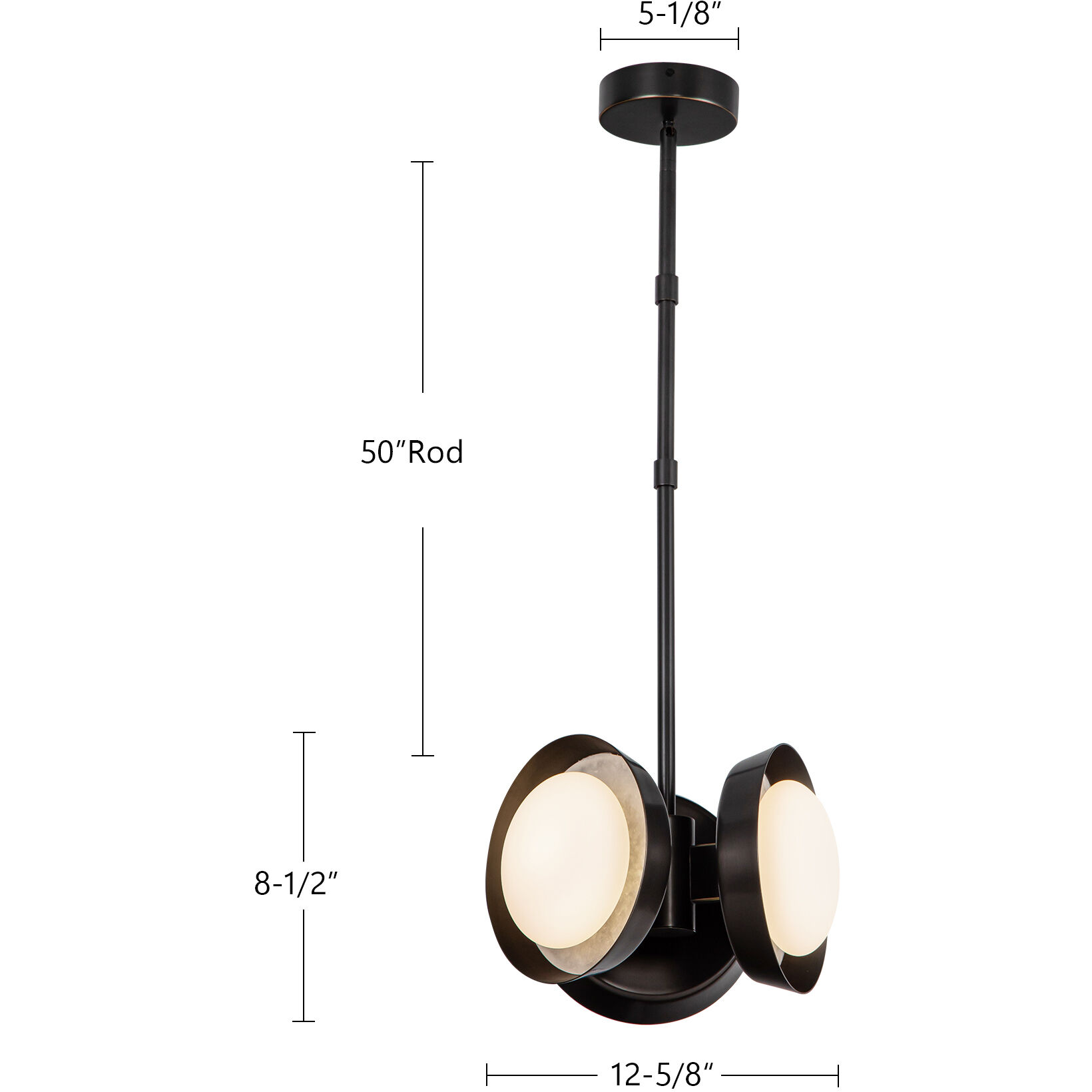 Alonso Pendant Ceiling Light in Vintage Brass and Alabaster