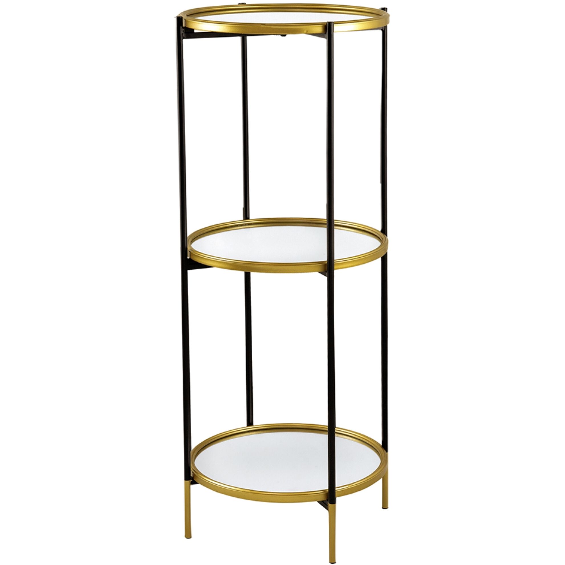 Hannes 39.4 X 16.1 X 16.1 inch Black/Gold Shelf