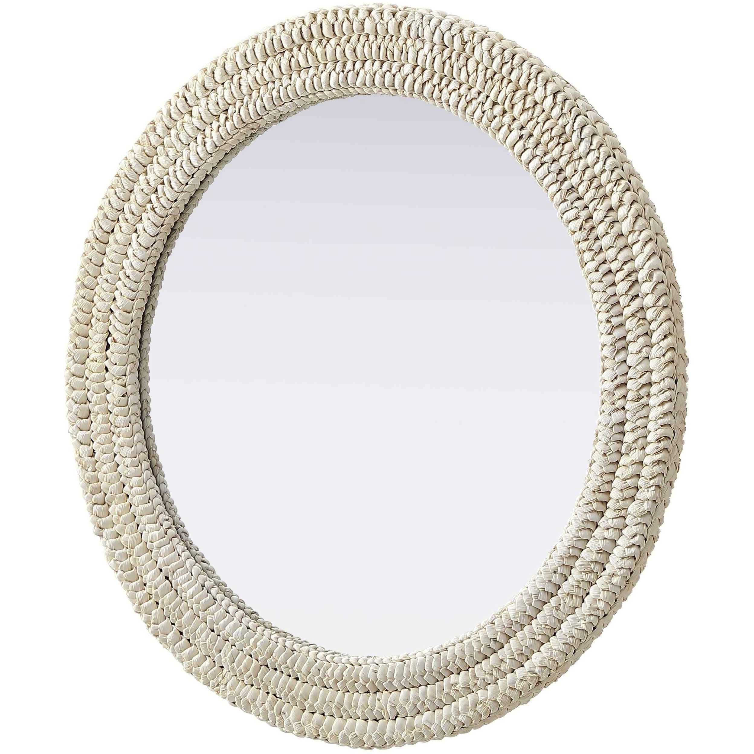 Marlowe 30 X 30 inch Linen White Mirror