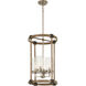 Bridlewood 4 Light 15 inch Stone Grey/Brushed Nickel Foyer Light Ceiling Light