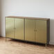 Sender 72 X 16 inch Gold with Brown Credenza