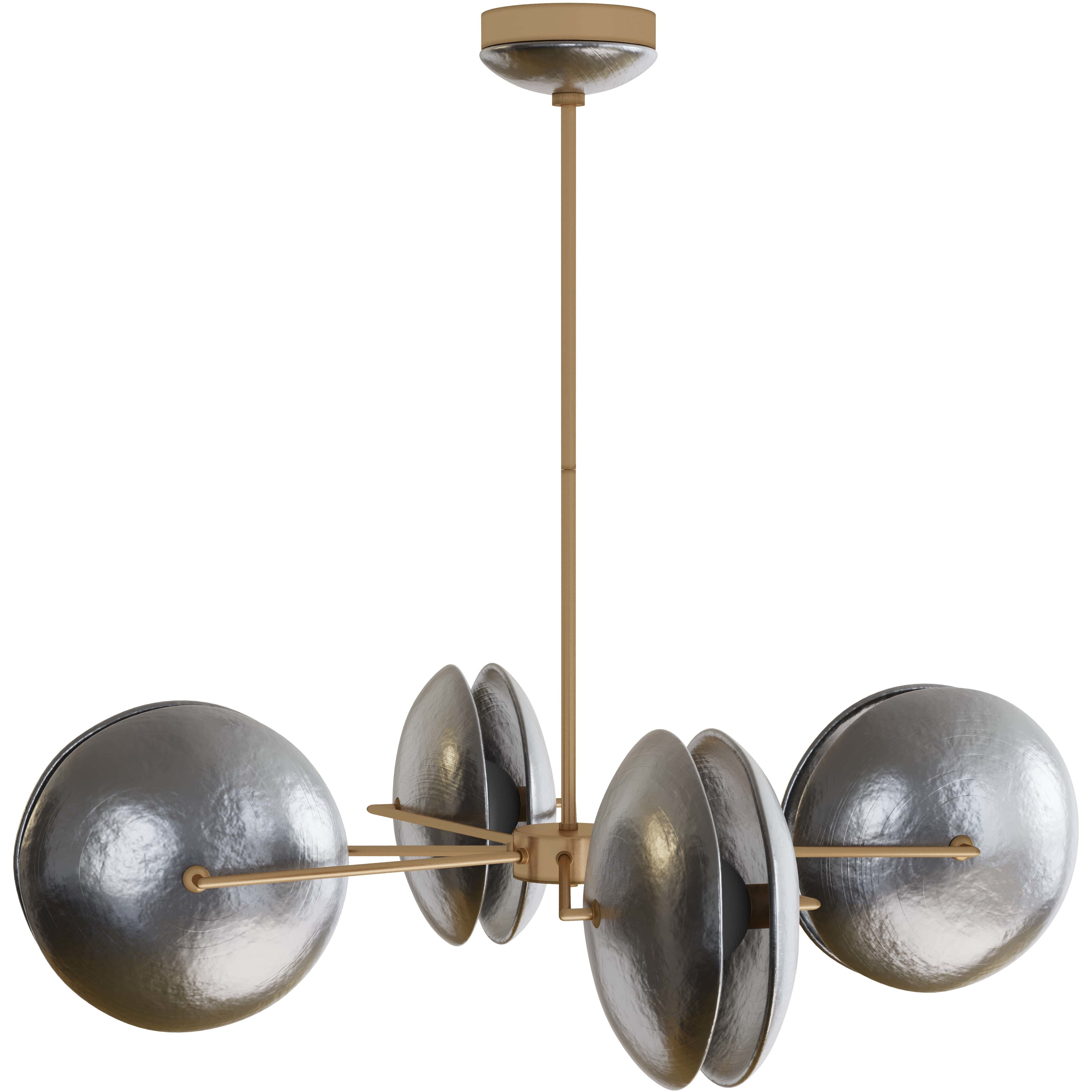 Whitney 4 Light 40 inch Smoke Luster Chandelier Ceiling Light