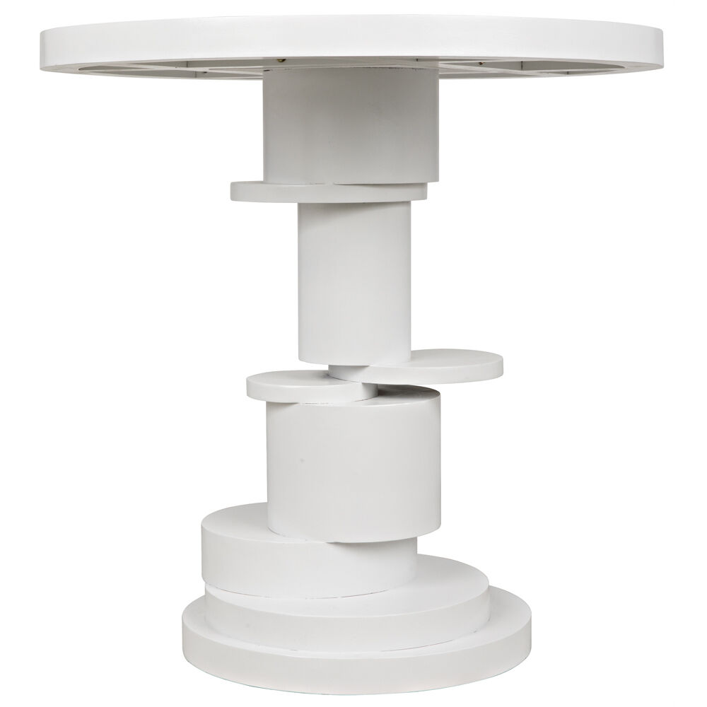 Hugo 28 X 28 inch Solid White Side Table