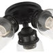 Lawrenceville 3 Light 16 inch Black Flush Mount Ceiling Light