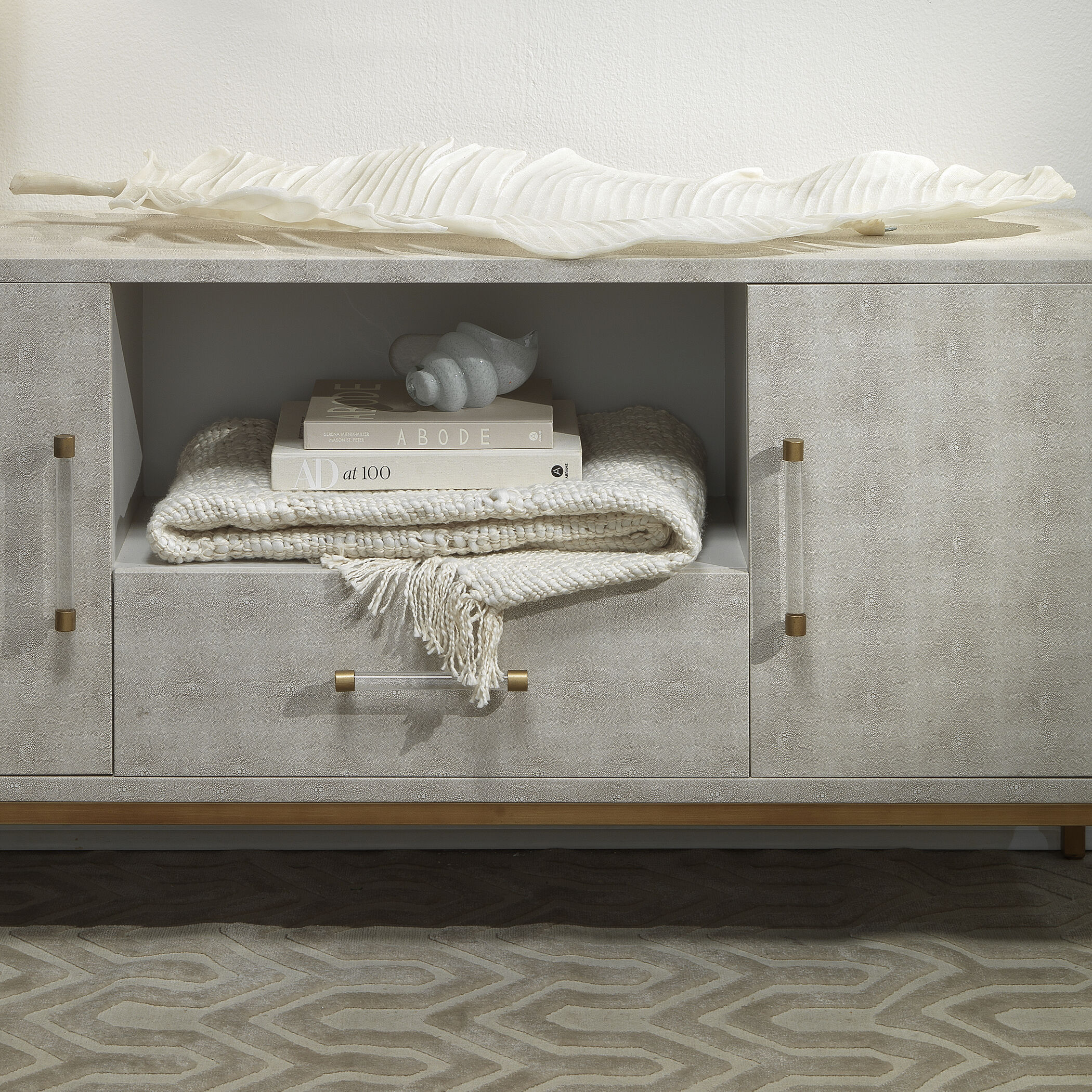 Feather Off White Table Object