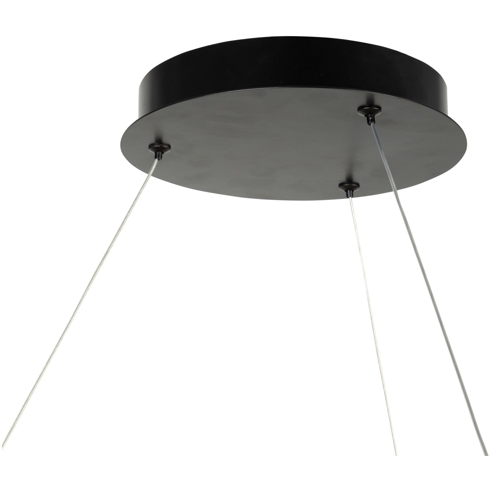 Toledo LED 25.5 inch Black and Brushed Brass Chandelier Ceiling Light