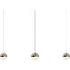Grapes LED 37 inch Satin Nickel Cluster Pendant Ceiling Light in White Glass