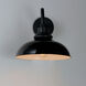 Granville 1 Light 11.25 inch Gloss Black and Black Outdoor Wall Mount