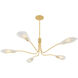 Tenafly 5 Light 56 inch Aged Brass Chandelier Ceiling Light