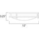 Linear LED 12 inch Satin Nickel Flush Mount Ceiling Light