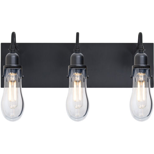 Wish 3 Light 20 inch Black Vanity Light Wall Light