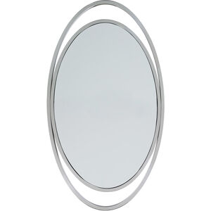 Hallet 48 X 27 inch Silver Wall Mirror, Oval