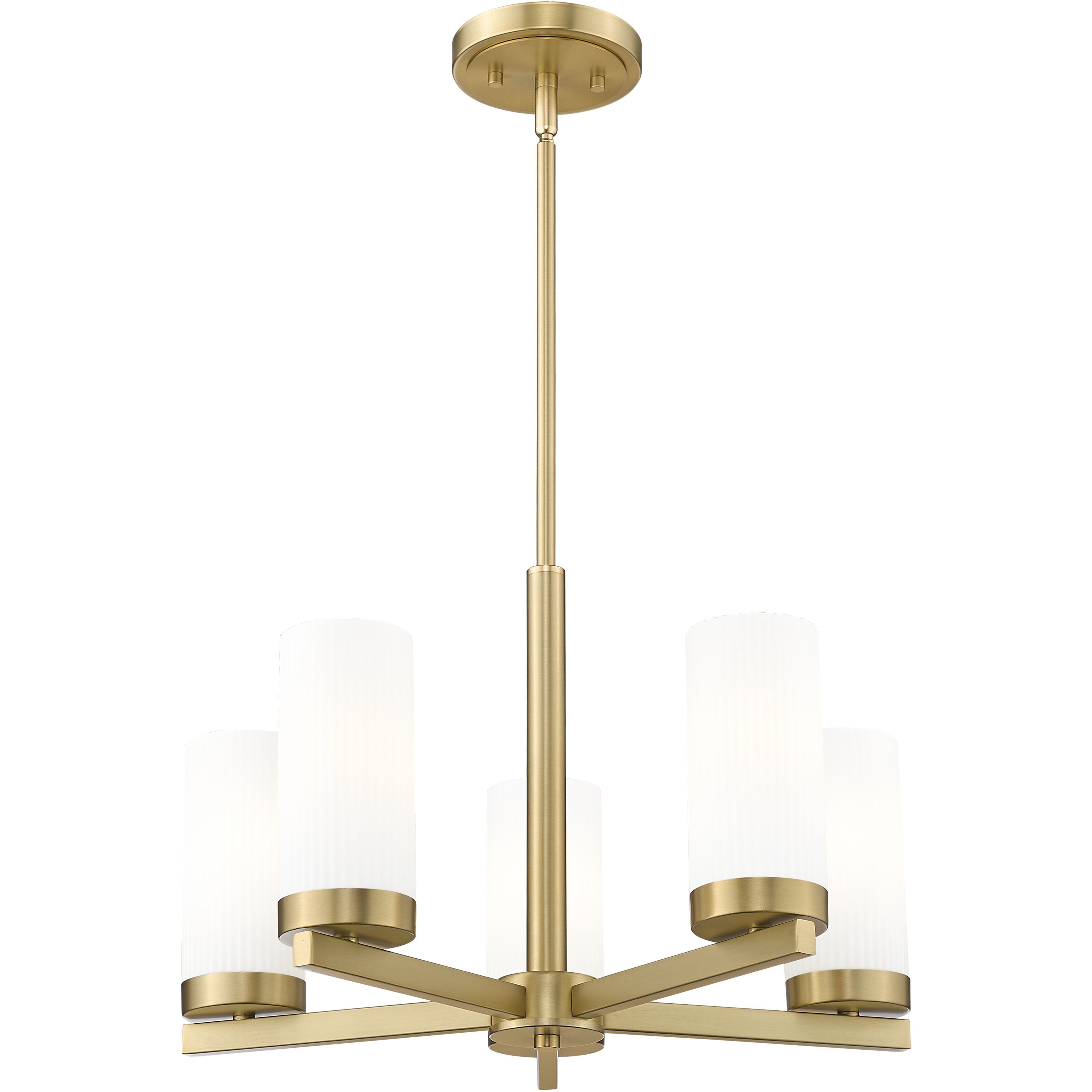 Danica 5 Light 19.5 inch Modern Gold Chandelier Ceiling Light