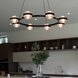 Milano Series 33 inch Black Chandelier Ceiling Light, Artisan Collection
