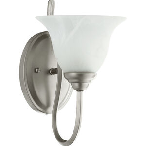 Spencer 1 Light 7 inch Classic Nickel Wall Sconce Wall Light in Satin Opal