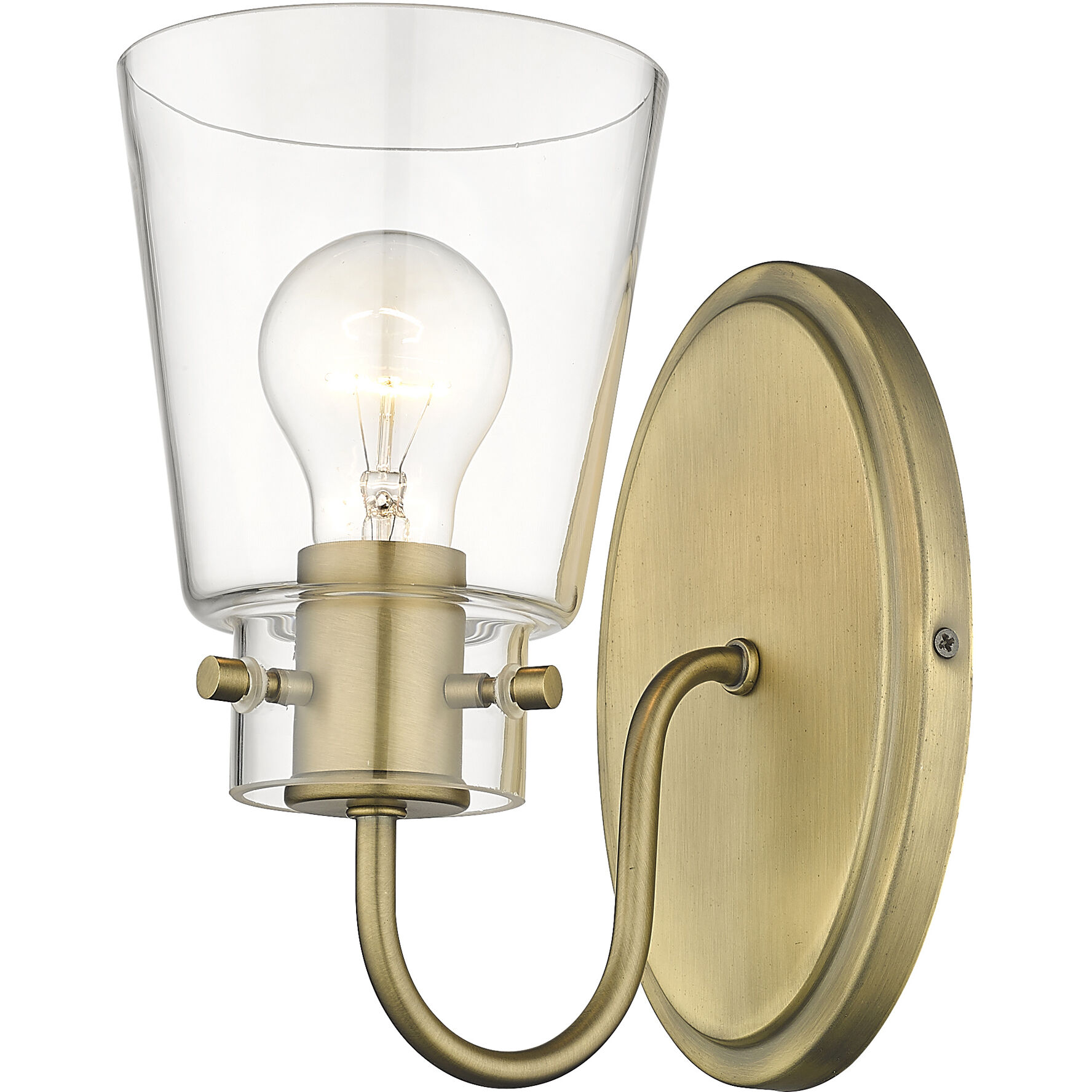 Bristow 1 Light 5 inch Antique Brass Vanity Light Wall Light