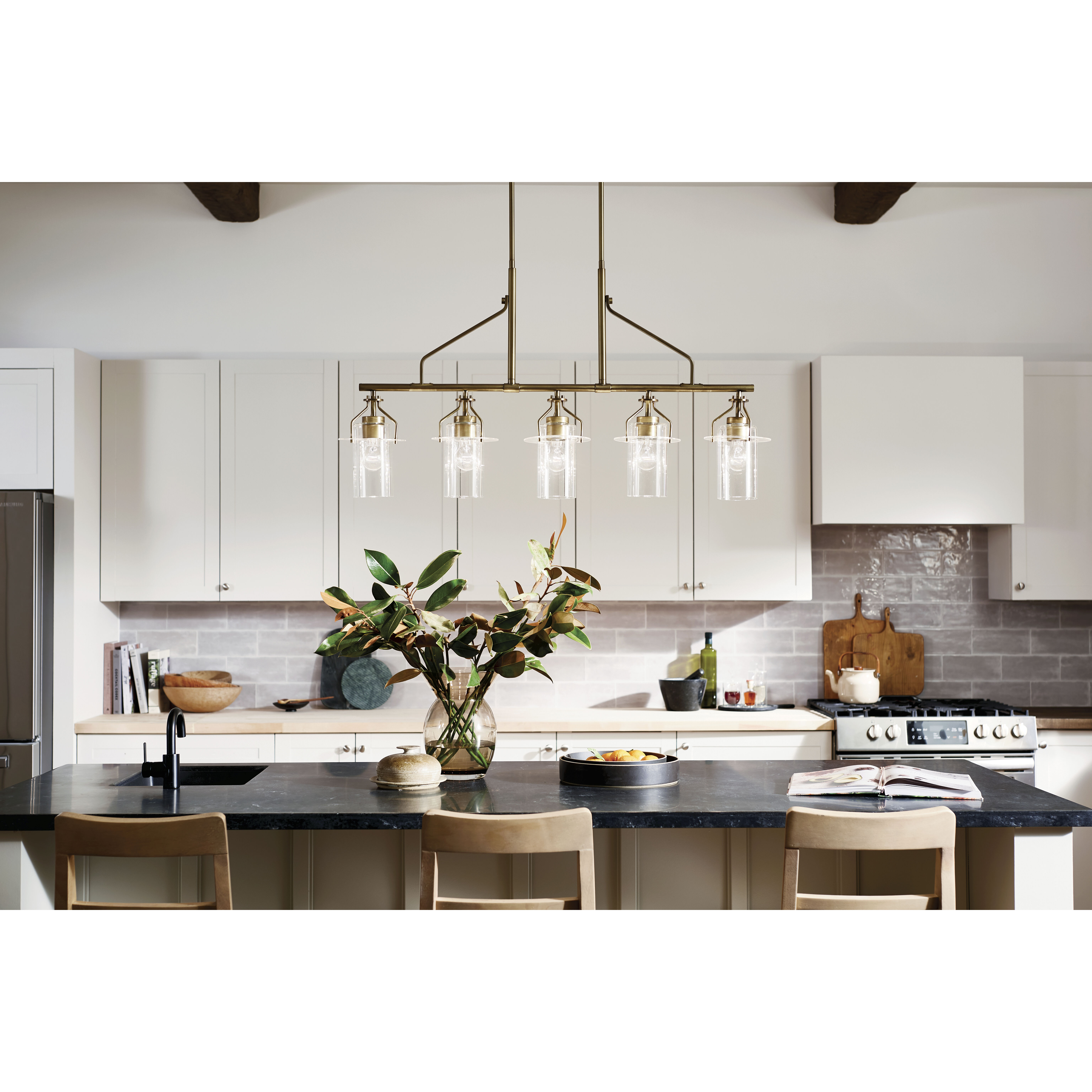 Brass kitchen chandelier best sale