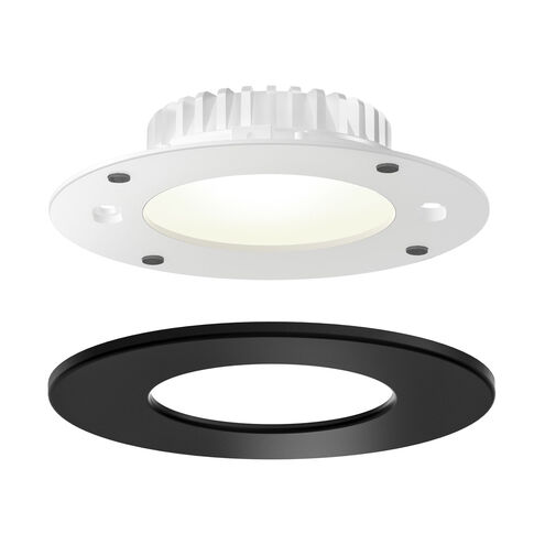 Round Black Recessed Retrofit Light