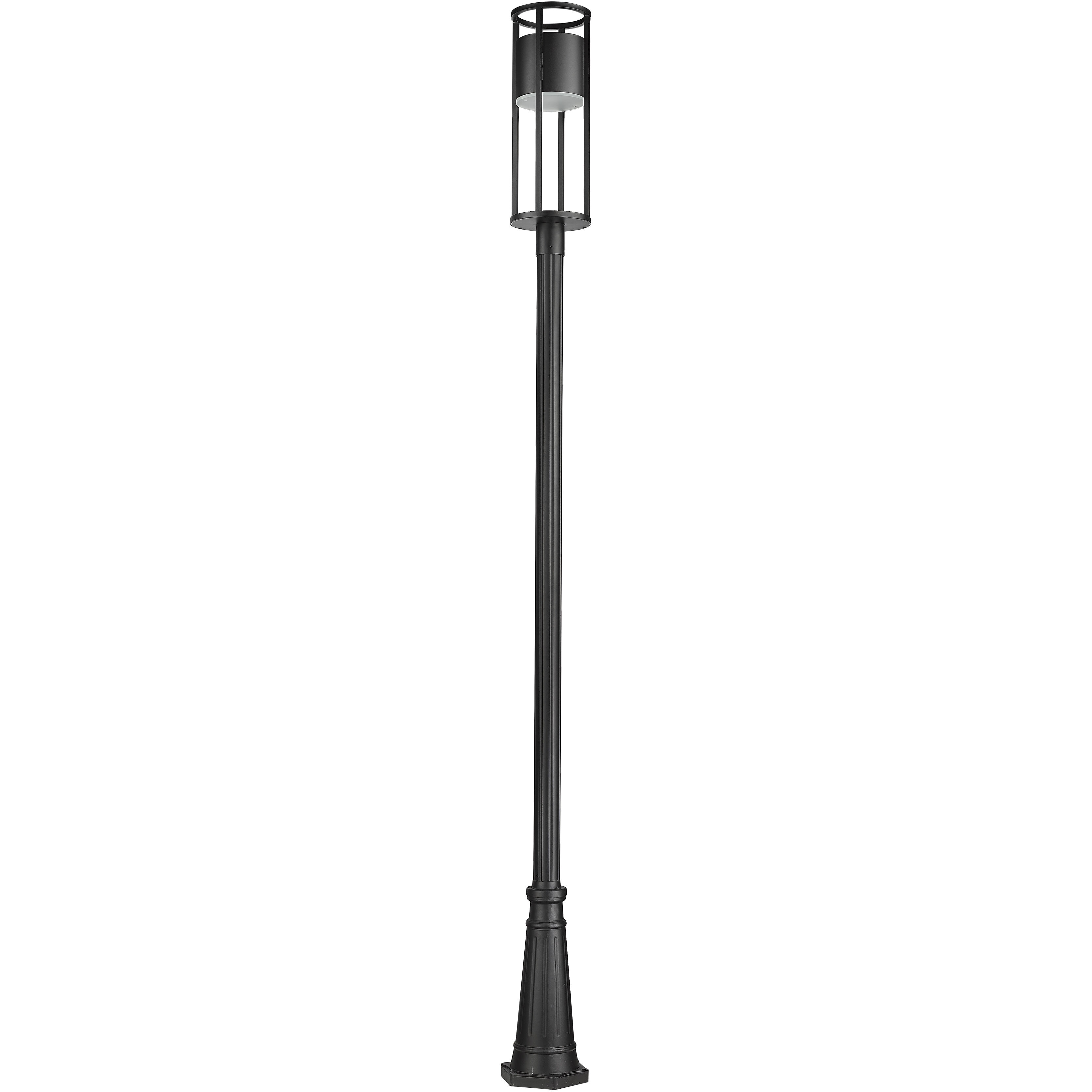 Luca LED 121.75 inch Black Outdoor Post Mounted Fixture