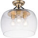 Goblet 3 Light 13.50 inch Semi-Flush Mount