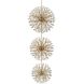 Vera 100 Light 25.5 inch Satin Gold Chandelier Ceiling Light