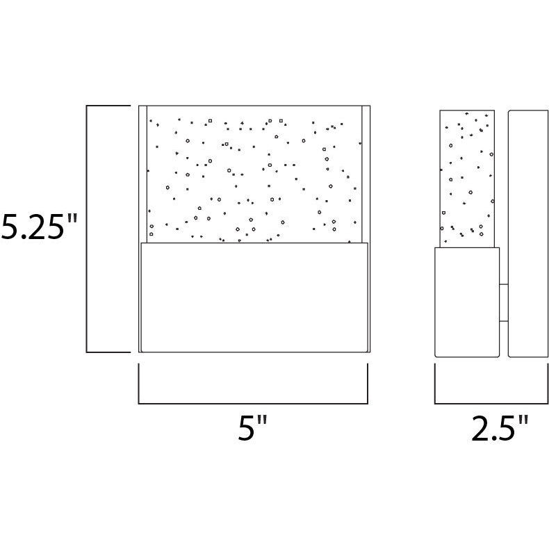 Fizz III LED 5 inch Polished Chrome Bath Vanity Light Wall Light