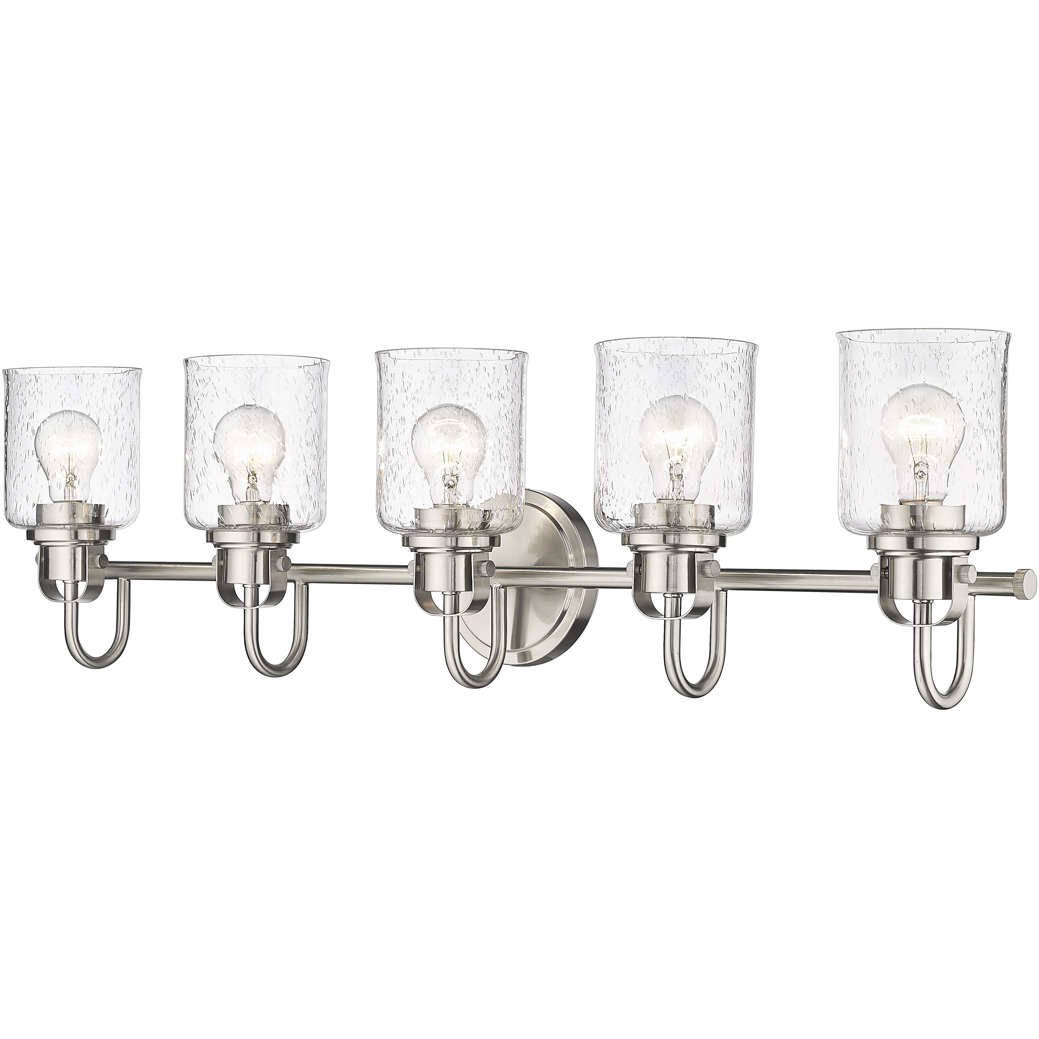 Kinsley 5 Light 35 inch Brushed Nickel Vanity Wall Light