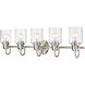 Kinsley 5 Light 35 inch Brushed Nickel Vanity Wall Light