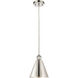 Ballston Cone 1 Light 8 inch Polished Nickel Mini Pendant Ceiling Light