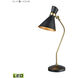 Virtuoso 29 inch 9.00 watt Black with Aged Brass Table Lamp Portable Light