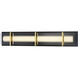 Midnight Gold LED 27.38 inch Sand Coal And Honey Gold Bath Light Wall Light