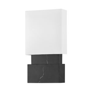 Haight LED 8 inch Black Marble ADA Wall Sconce Wall Light