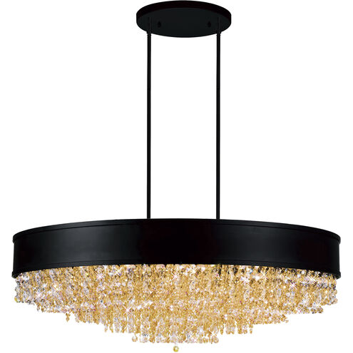 Medina 15 Light 30 inch Black Island/Pool Table Light Ceiling Light