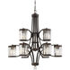 Nora 9 Light 32.5 inch Oiled Burnished Bronze Chandelier Ceiling Light