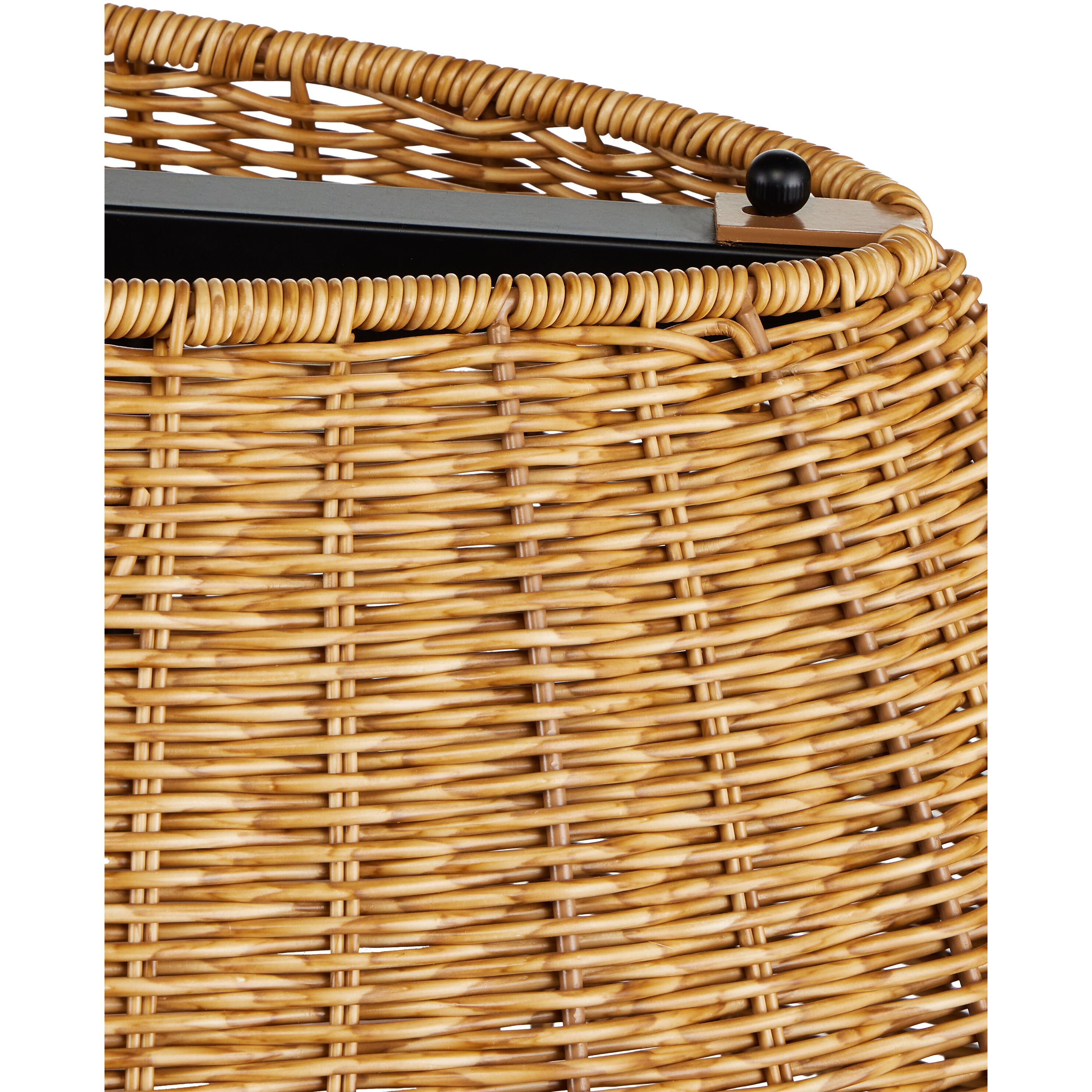 Barbary 3 Light 52.75 inch Natural/Black/Frosted White Outdoor Chandelier