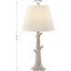 Penny 31.75 inch 100.00 watt Distressed White Table Lamp Portable Light, Coco & Dash