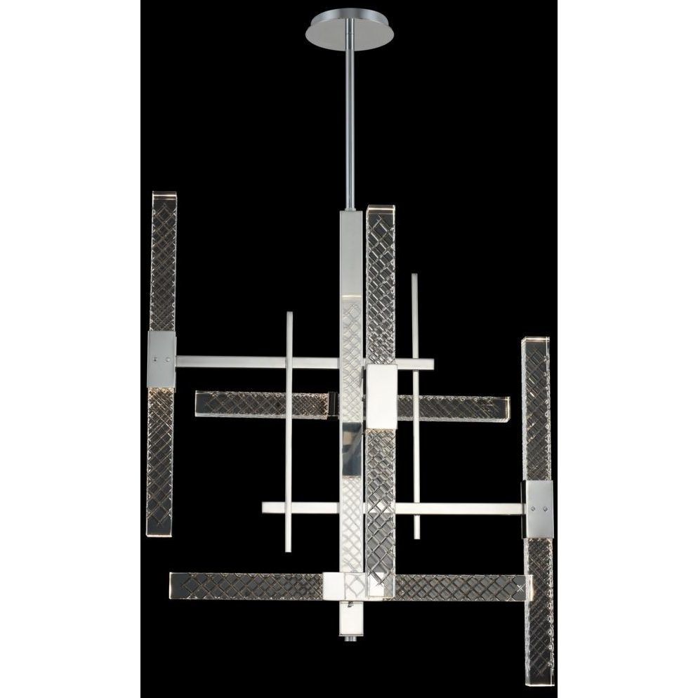 Apollo LED 37 inch Chrome Chandelier Pendant Ceiling Light