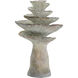 Cement 10 X 6.3 inch Candle Holder
