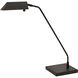 Newbury 21 inch 5 watt Satin Nickel Table Lamp Portable Light in Black, with USB Port