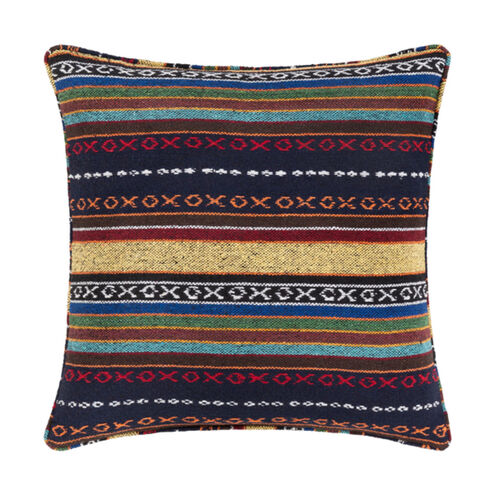 Maya 22 X 22 inch Navy/Bright Yellow/White/Sky Blue/Black Pillow Kit, Square